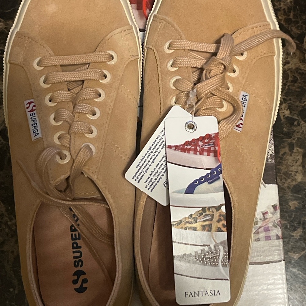 Superga Tan Sneakers (Men (8.5) Women 10) - Picture 5 of 5